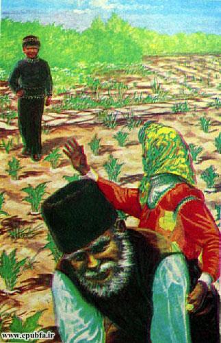 علی به کمک پدر و مادرش آمد تا بلکه سهنفری شلغم را بیرون بکشند